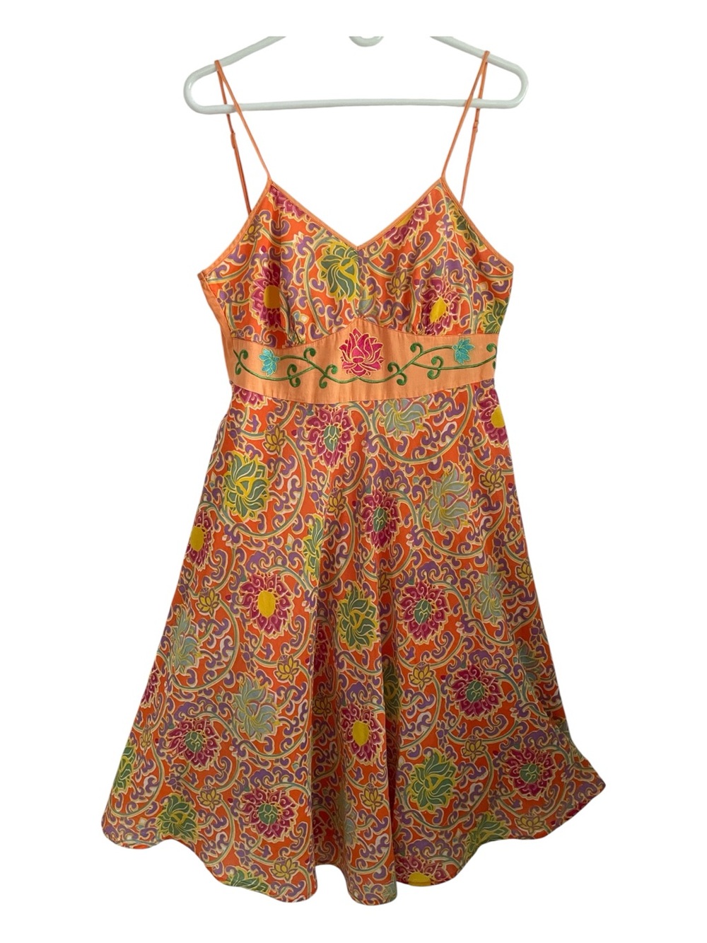 MAGIC 100% Cotton Colorful Spaghetti Strap Sundress  L